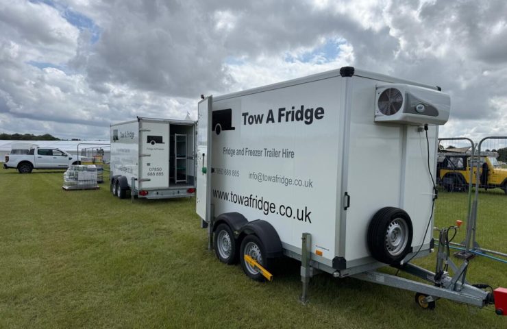 Fridge and freezer trailer available for hire.